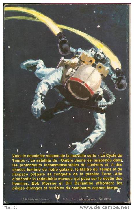 BOB MORANE " LE SATELLITE DE L´OMBRE JAUNE  " MARABOUT-POCKET  N° 57  TYPE 8 OU 9 - Aventura