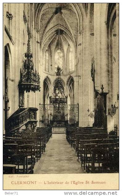 Clermont. Intérieur De L'Eglise St Samson - Clermont