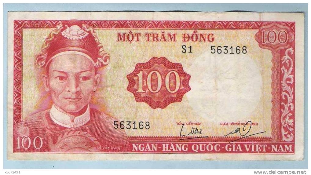 Vietnam 100 Dong Dragon Head Watermark  S1  563168 See Images - Vietnam