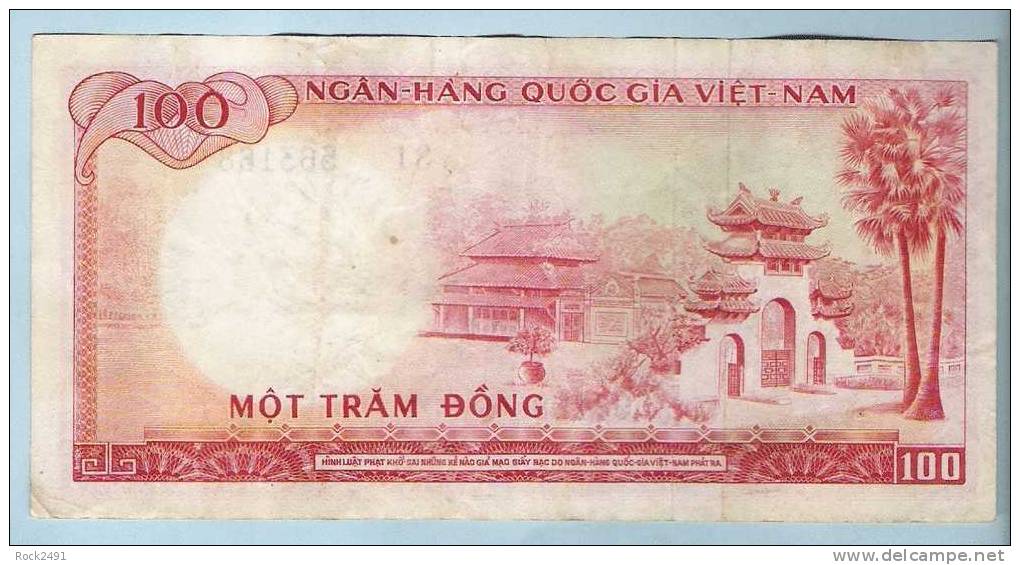 Vietnam 100 Dong Dragon Head Watermark  S1  563168 See Images - Vietnam