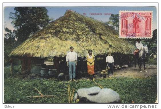 Talamanca Indians Hut Stamped But Not Postally Used H. Wimmer Limon - Costa Rica