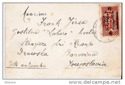 Lib025/ LIBANON -  Ausgabe Von 1928 Auf Karte N. Jugoslawien (Brief, Cover, Lettre) - Libanon