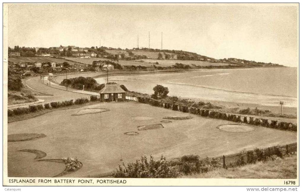CPSM Portishead - Esplanade From Battery Point - Bristol