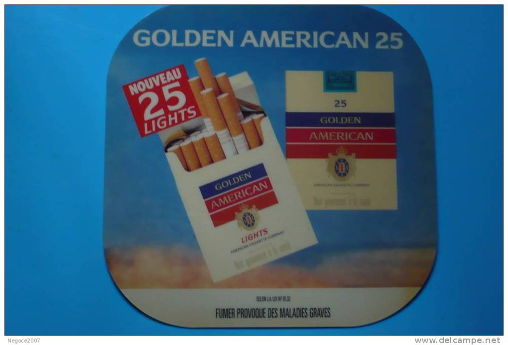 Tapis "passe-monnaie" Neuf  Collector !!!!!!!!!!!!  Pub Cigarettes Golden-American - Autres & Non Classés