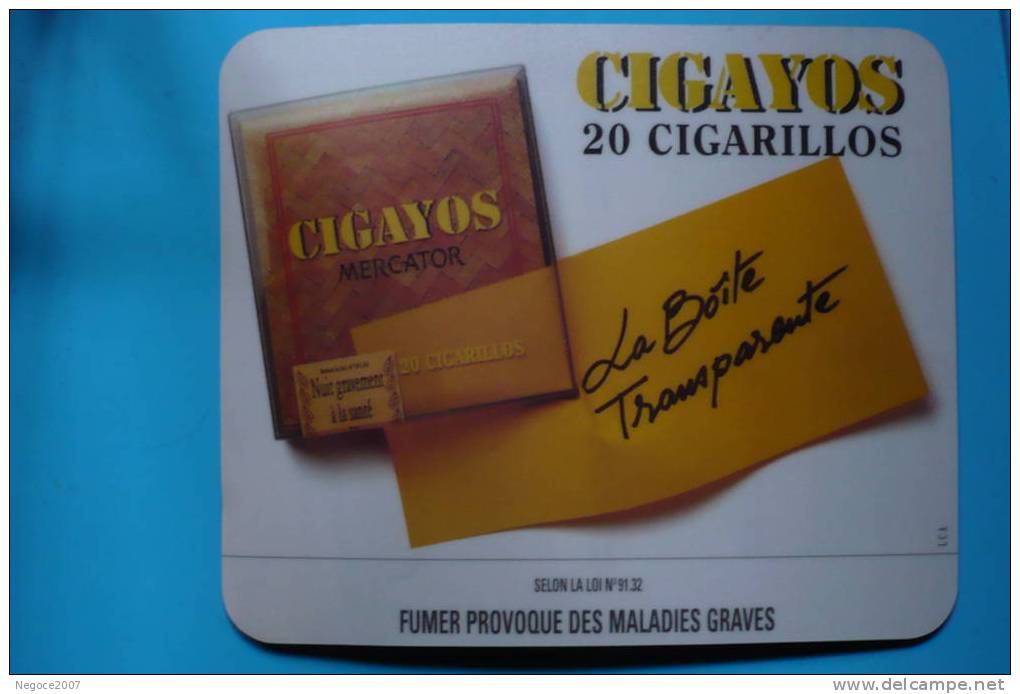 Tapis "passe-monnaie" Neuf  Collector !!!!!!!!!!!!  Pub Cigares CIGAYOS - Autres & Non Classés