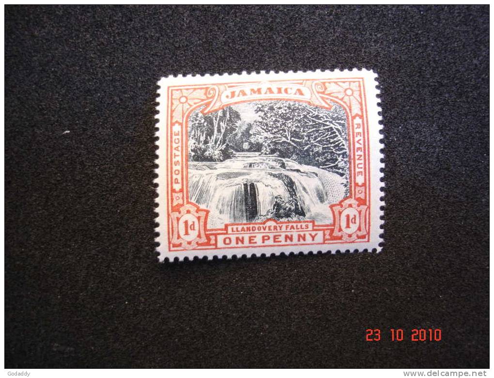 Jamaica 1900  1d Llandovery Falls  Red And Black  SG32  MH Superb - Jamaica (...-1961)