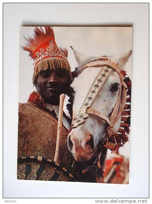 Ethiopia -Warrior In Traditional Dress - Haile Selassie Stamp   PU 1966  VF   D32691 - Ethiopië