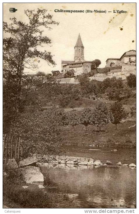 CPA Châteauponsac - L'église - Chateauponsac