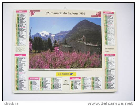 ALMANACH DU FACTEUR LA POSTE 1994 PAYSAGE DE MONTAGNE - Sonstige & Ohne Zuordnung
