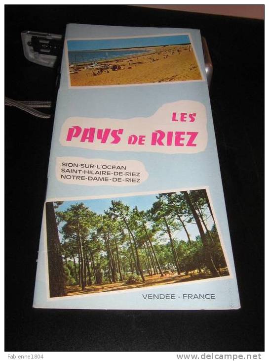 PLAN OU PETIT GUIDE TOURISTIQUE ET PLAN DE 1968 LES PAYS DE RIEZ ST HILAIRE SION NOTRE DAME - Pays De Loire