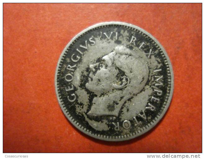 1514 SUID AFRIKA SUD AFRICA  3 PENNY SILVER COIN PLATA     AÑO / YEAR  1946  EF - South Africa
