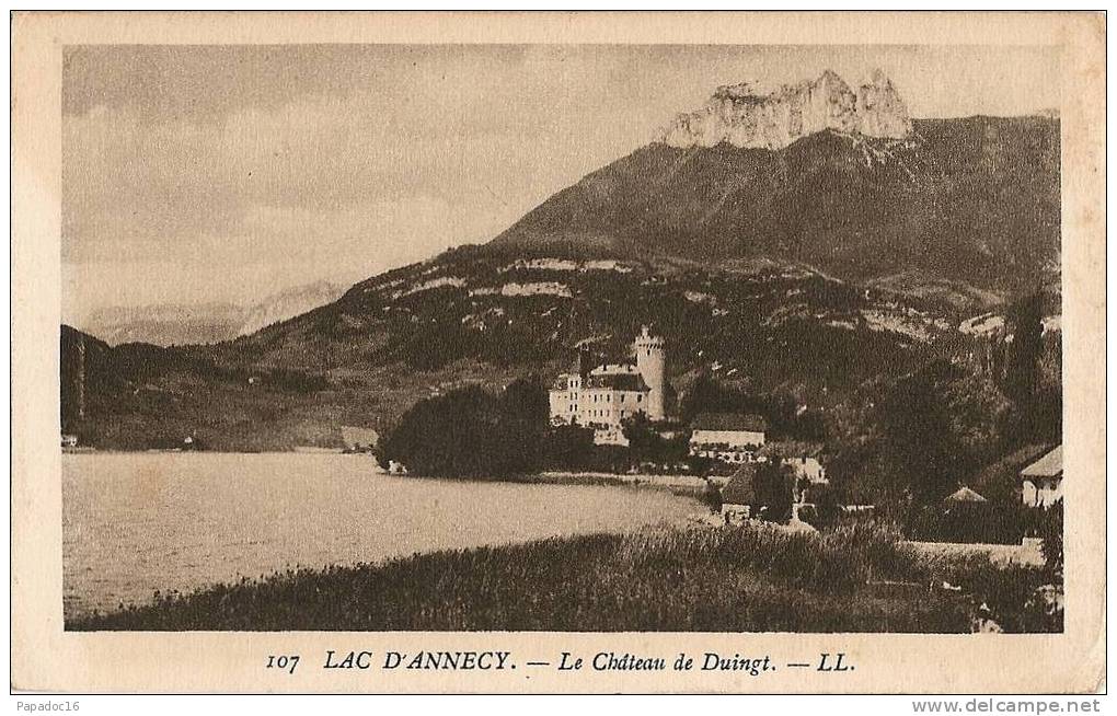 74 - Lac D'Annecy - Le Château De Duingt - LL 107 (non Circulée) - [Dents De Lanfon] - Duingt