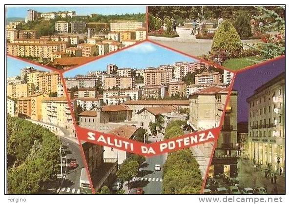 1656 - POTENZA  - Saluti Da, Con Vedutine - Potenza