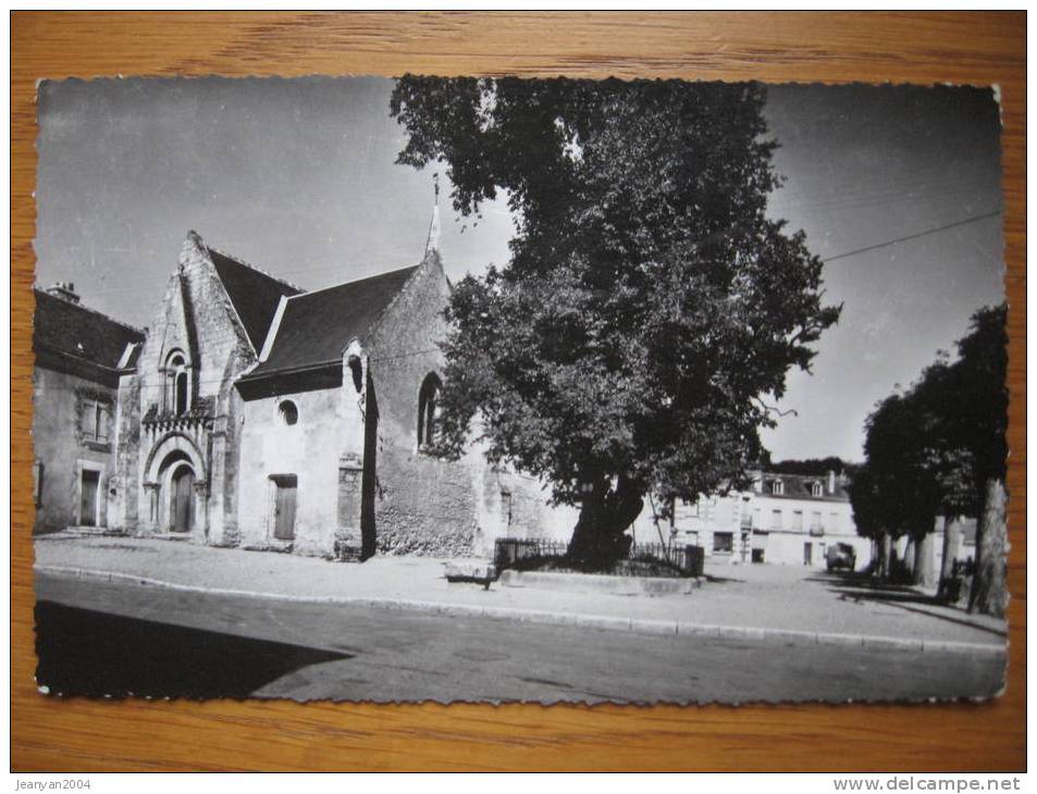 CPSM Vernou Sur Brenne Vouvray Indre Et Loire 37 Centre Eglise Arbre De Sully - Vouvray