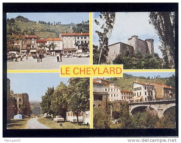 Le Cheylard Paysage Du Vivarais édit.de France N° 22.306  Multivue Caravane Animée  Belle Cpsm - Le Cheylard