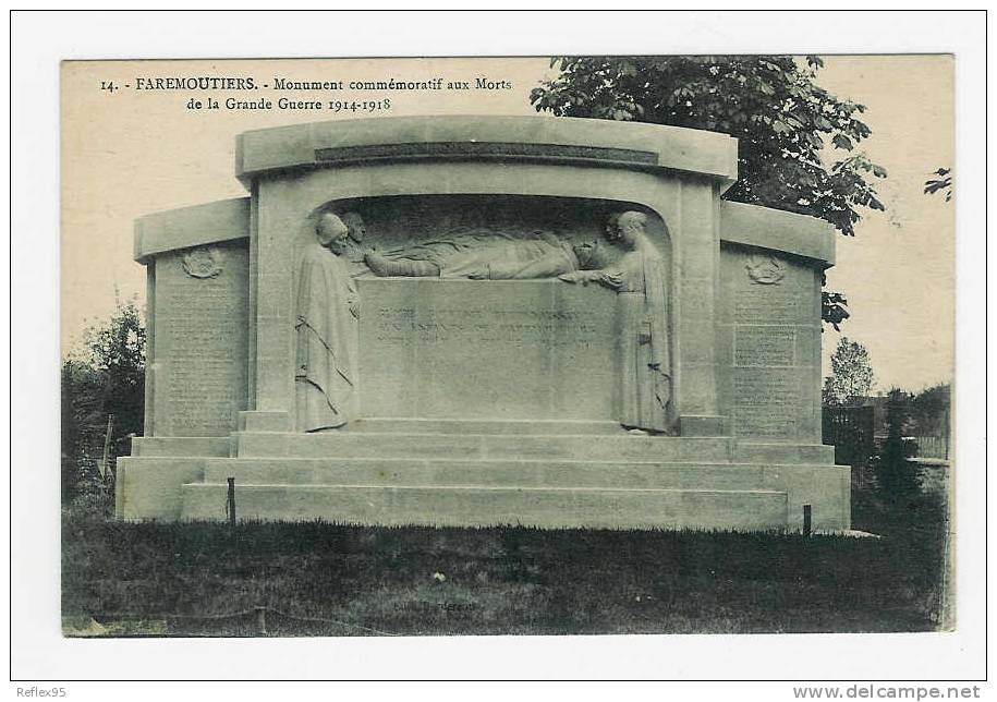 FAREMOUTIERS - Monument Commémoratif De La Grande Guerre 1914-1918 - Faremoutiers