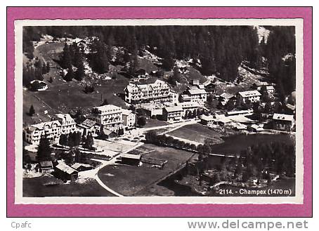 CARTE 1945 CHAMPEX - VUE AERIENNE - Cham