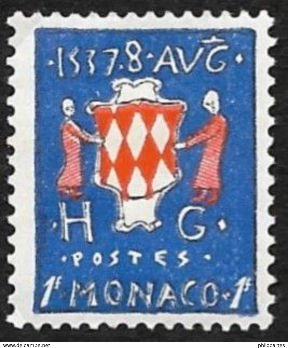 MONACO  1954  -  Y&T  408 -   Armoiries  -   NEUF* - Unused Stamps