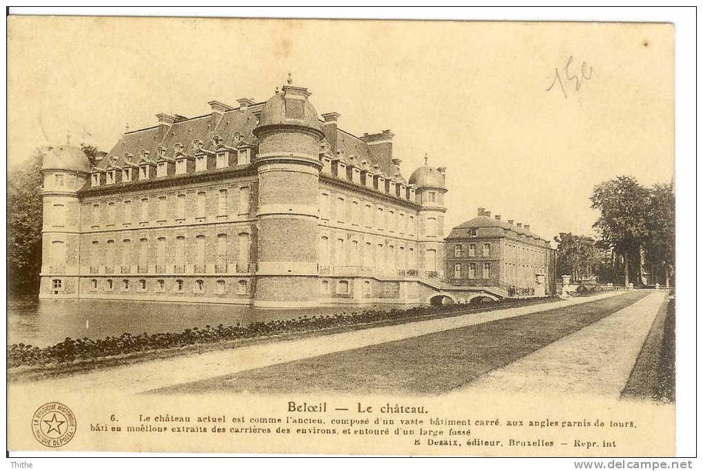 BELOEIL Le Château - Oblitéré Beloeil 1923 - Beloeil