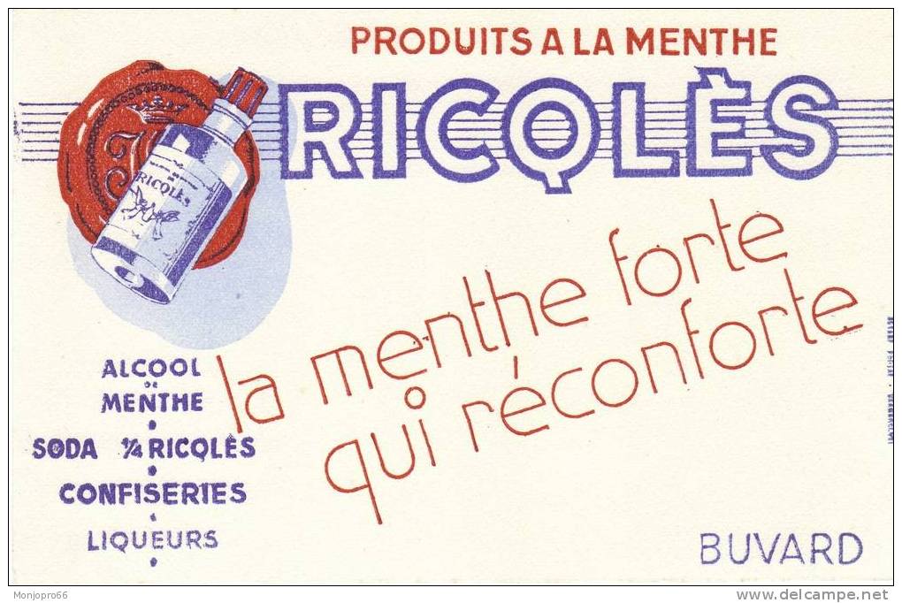 Buvard   RICQLÈS - R