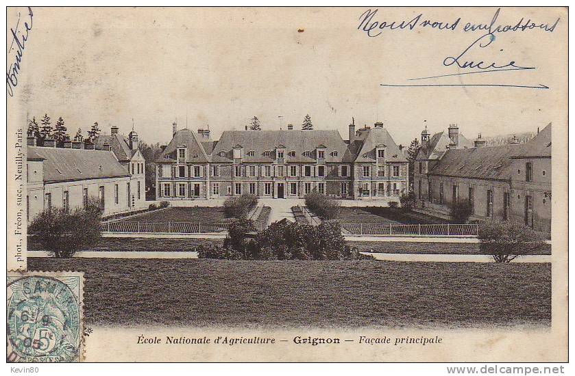 78 GRIGNON Ecole Nationale D´Agriculture Façade Principale - Grignon