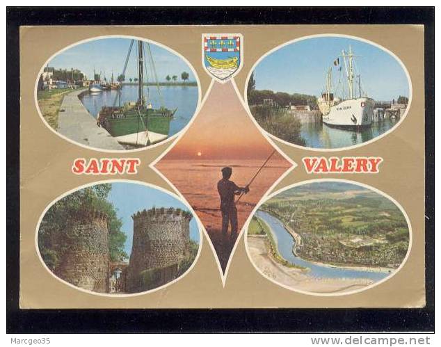 St Valery Sur Somme Multivue édit.la Cigogne N° 80.721.120   Belle Cpsm - Saint Valery Sur Somme
