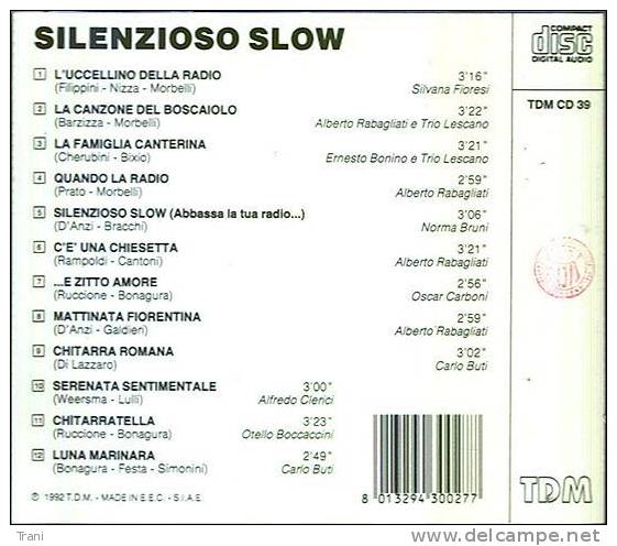 SILENZIOSO SLOW - Autres - Musique Italienne