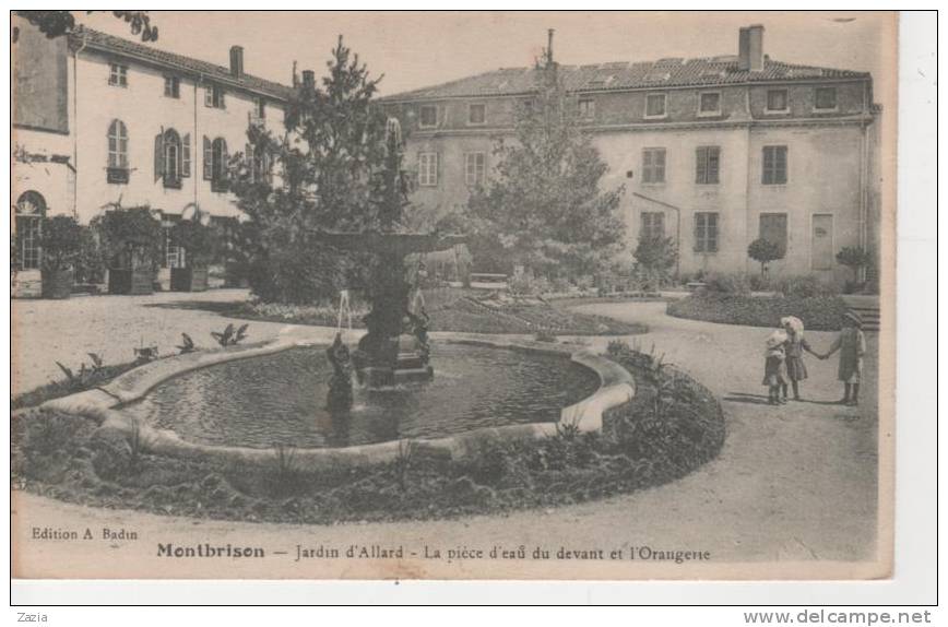 42.382/ MONTBRISON - Jardin D'Allard - La Piéce D'eau Du Devant Et L'Orangerie - Montbrison