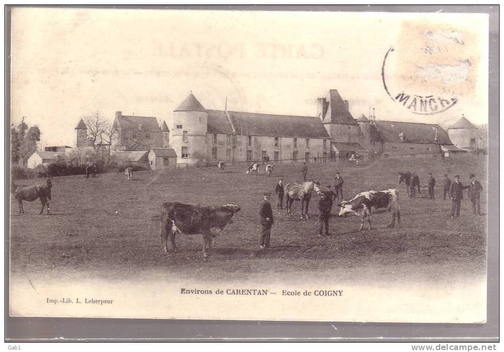 50 --- Environs De Carenta --- Ecole De Coigny - Carentan