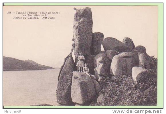 COTE D ARMOR.TREBEURDEN.LES TOURELLES DE LA POINTE DU CHATEAU - Trébeurden