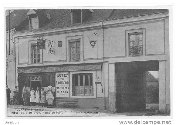 72 // CONNERE, Hotel De Lion D'Or, Route De Paris, ANIMEE, - Connerre