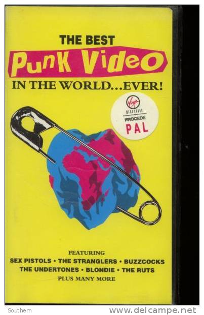 K7 Vidéo VHS Pal  The Best Punk Vidéo In The World.....ever Sex Pistols Blondie Dr Feelgood - Klassiekers