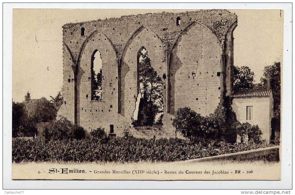 P3 - SAINT-EMILION - Grandes Murailles - Restes Du Couvent Des Jacobins - Saint-Emilion