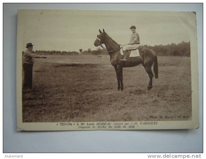 "TENOR" A Mr Louis Horeau - Hippisme