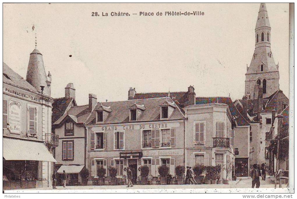 LA CHATTRE   PLACE DE LA MAIRIE - La Chatre