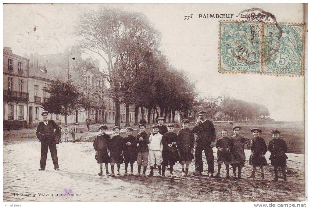 PAIMBOEUF   LA PROMENADE  1905 - Paimboeuf