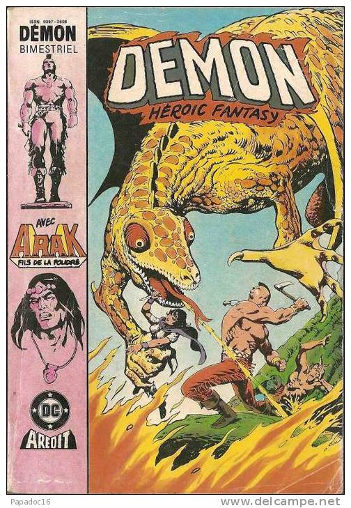 BD - Demon Héroic Fantasy N° 5 (éd. Aredit - Janvier 1986) [Arak Fils De La Foudre - Scénario Roy Thomas] - Demon