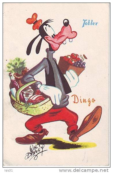 Disney - Publicité  - Chocolat Tobler - V724 - Dingo  - Bon état - Disneyworld