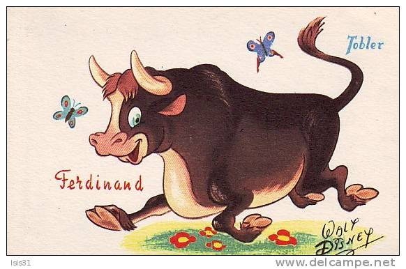 Disney -  Publicité - Chocolat Tobler - V767 - Ferdinand - Bon état - Disneyworld