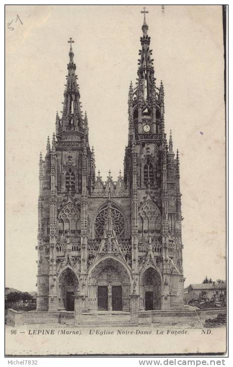 LEPINE L'Eglise Notre Dame La Façade - L'Epine