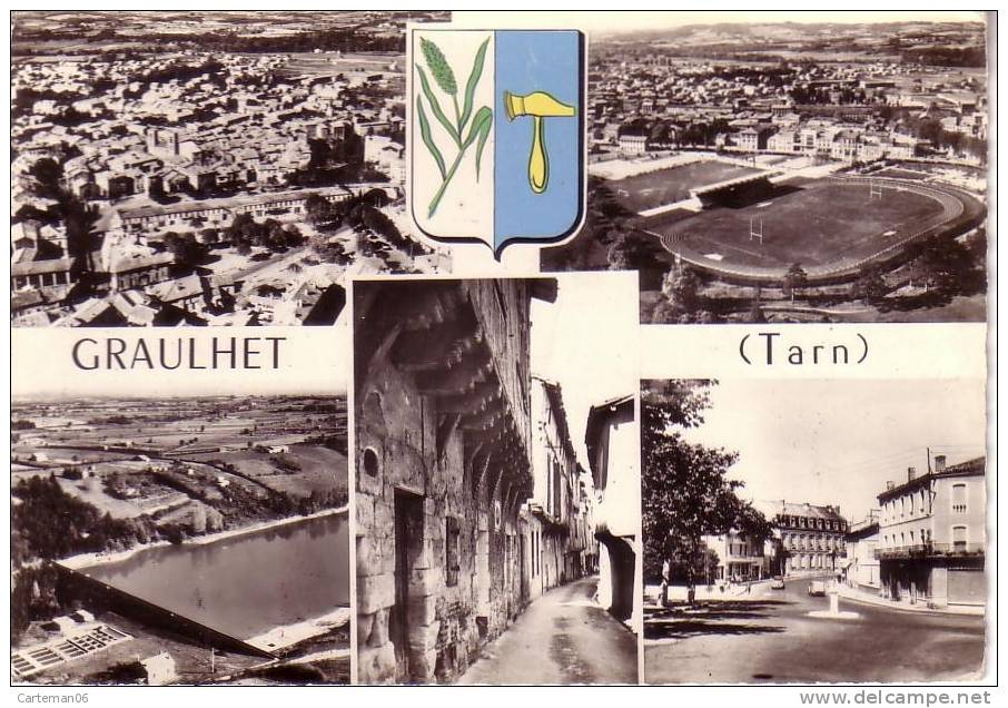 81 - Graulhet - Vue Générale - Terrain Municipal De Crins, Le Stade - Barrage Maurice Degove Et Les Filtres - ......... - Graulhet