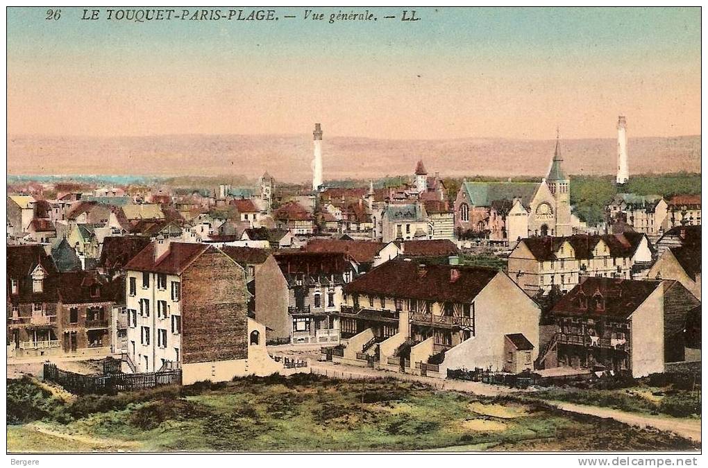 CPA. LE TOUQUET PARIS PLAGE. VUE GENERALE - Le Touquet