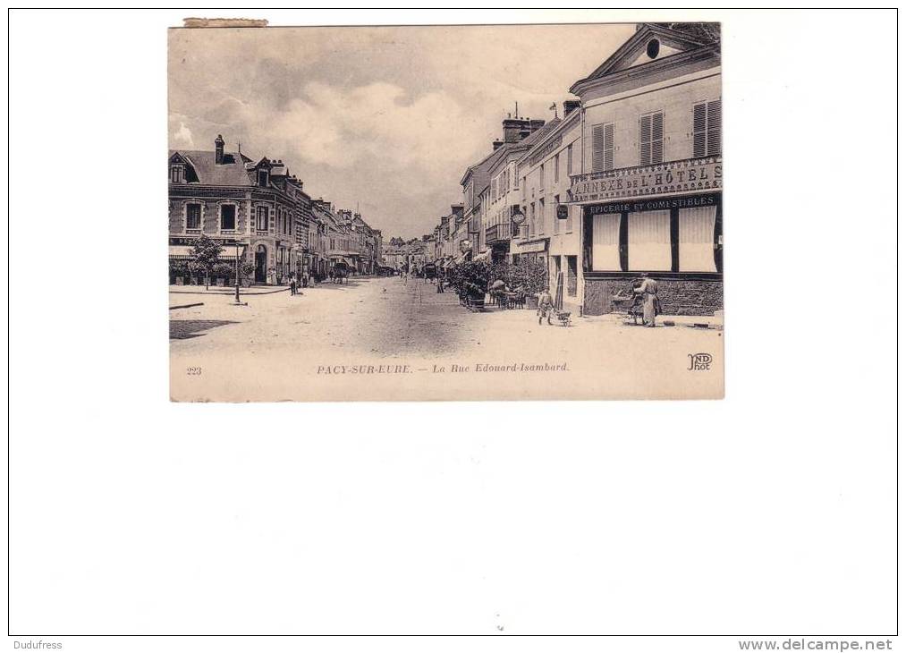 PACY SUR EURE   LA RUE EDOUARD ISAMBARD - Pacy-sur-Eure