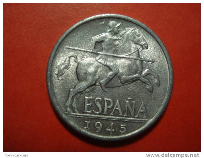 1685 ESPAÑA SPAIN ESPAGNE  10 CENTIMOS CABALLO  AÑO / YEAR  1945 SIN CIRCULAR - 10 Centimos