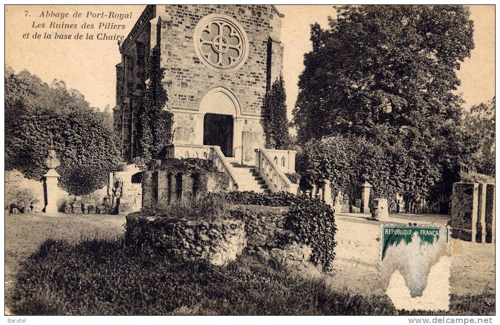 MAGNY LES HAMEAUX - Abbaye De Port Royal. Les Ruines Des Piliers Et De La Base De La Chaire - Magny-les-Hameaux