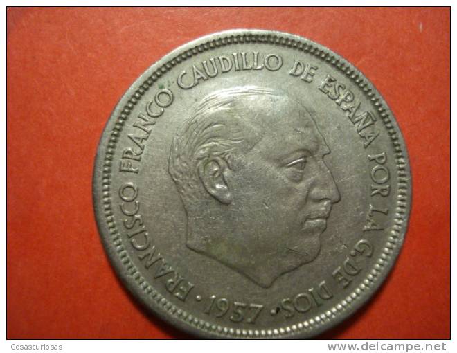 1691  ESPAÑA SPAIN ESPAGNE   25 PESETAS  AÑO / YEAR  1957 * 69  MBC+ - 25 Pesetas