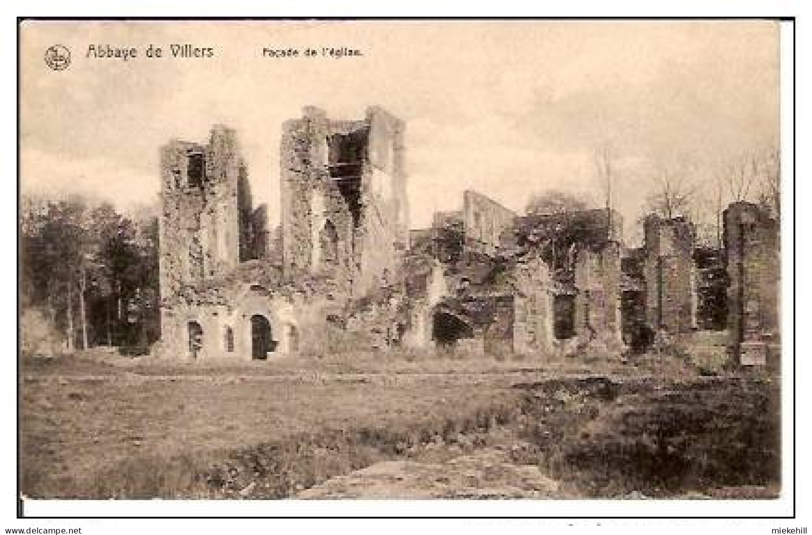 VILLERS-ABBAYE-FACADE DE L'EGLISE - Villers-la-Ville