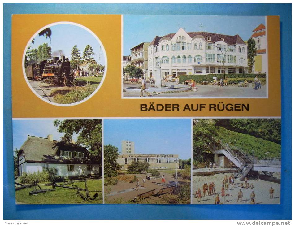 R.5996  MECKLEMBURGO  ALEMANIA GERMANY DEUTSCHLAND  RUEGEN RÜGEN  BÄDER  AÑOS 80  MAS EN MI TIENDA - Rügen