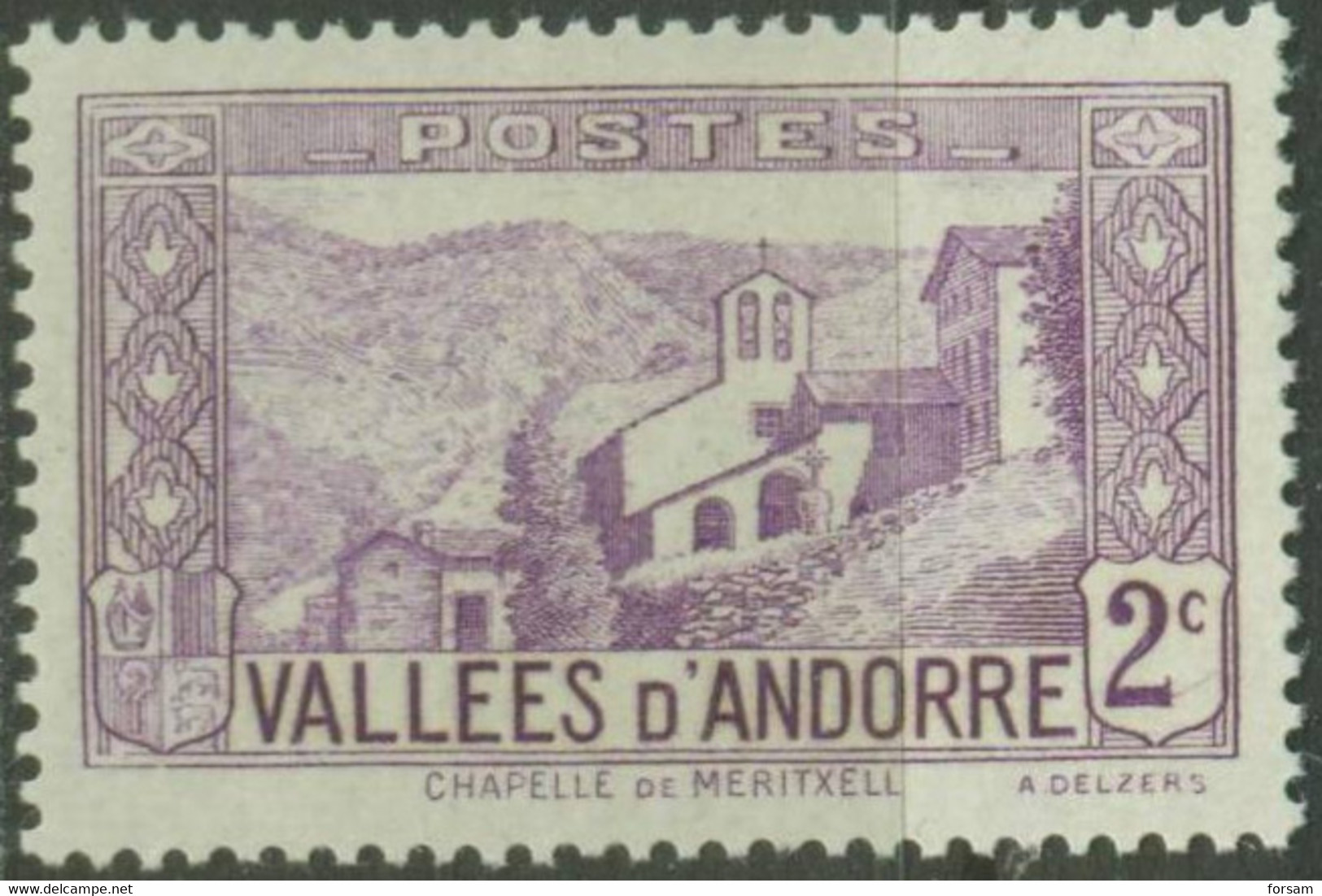 ANDORRA..1932..Michel # 25...MLH. - Unused Stamps