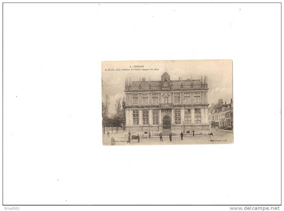Bergues . La Mairie De Bergues En  1867. - Bergues